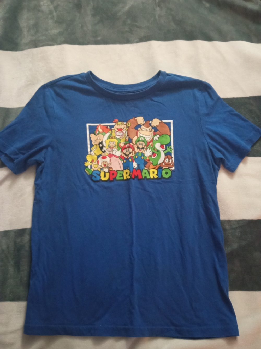 Nintendo Blue Super Mario Logo Tee